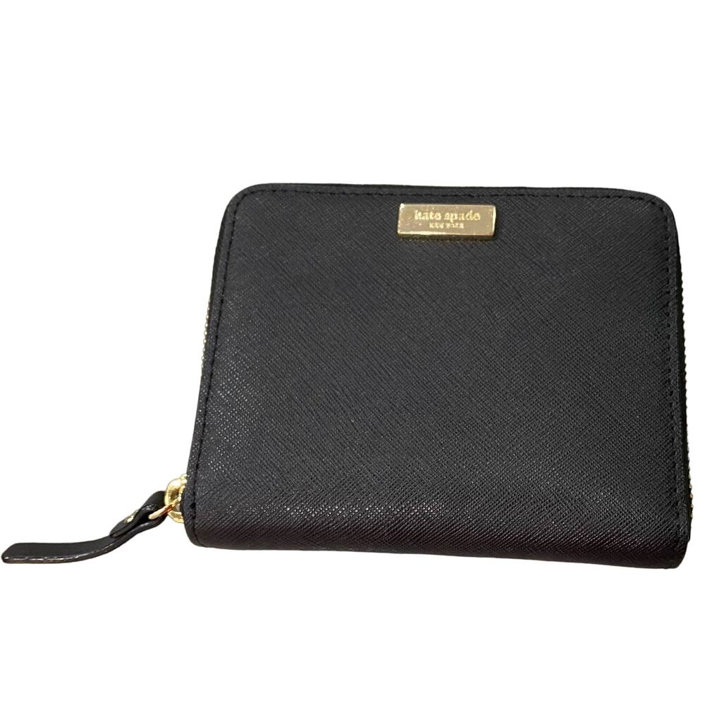 Kate Spade New York Women's Black Coated Leather Wallet